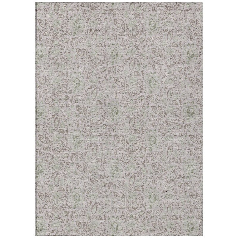 Machine Washable Indoor/ Outdoor Chantille Farmhouse Floral Rug