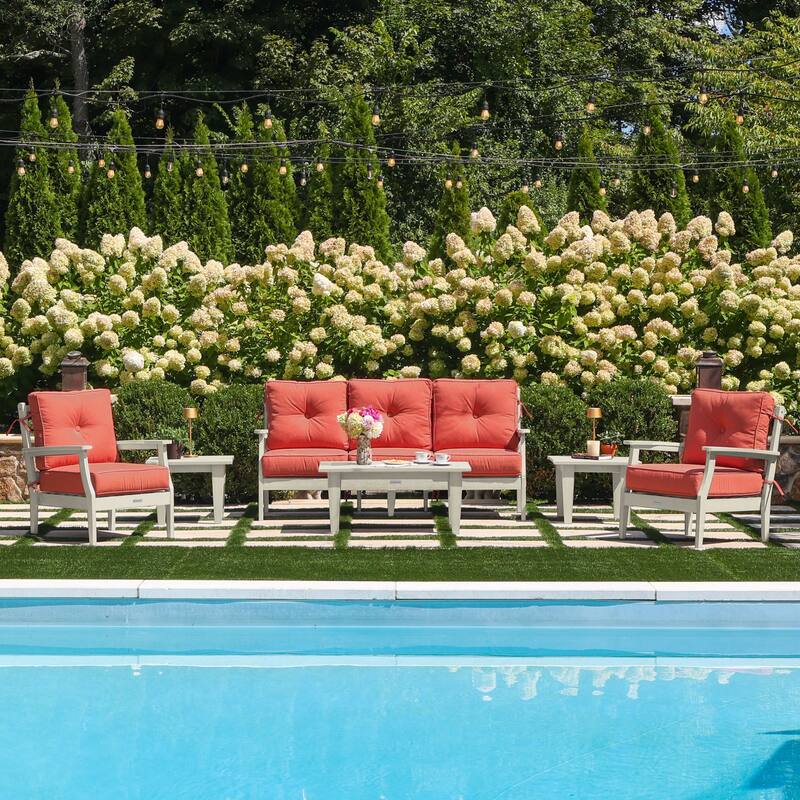 HIGHWOOD Lehigh 6-Piece Couch and Chair Deep Seating Set