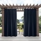 preview thumbnail 44 of 99, ATI Home Indoor/Outdoor Solid Cabana Tab Top Curtain Panel Pair