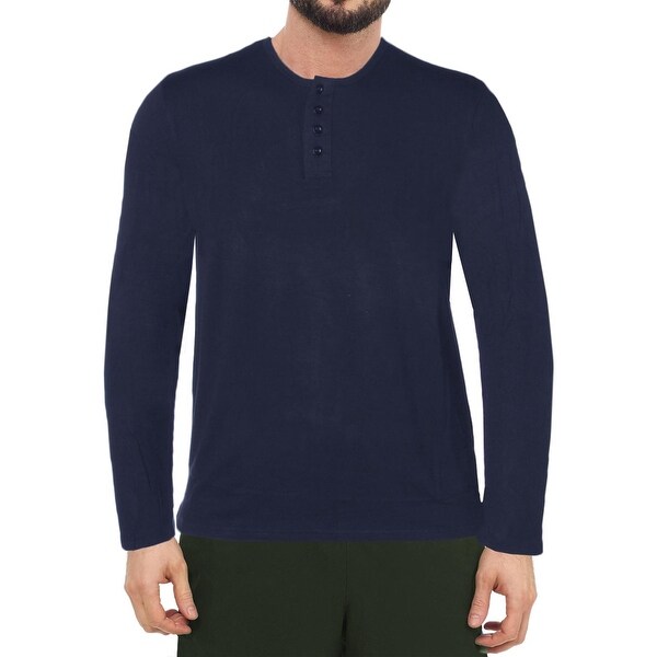 Shop Layer 8 Mens Sleep Shirt Knit Henley Ships To Canada