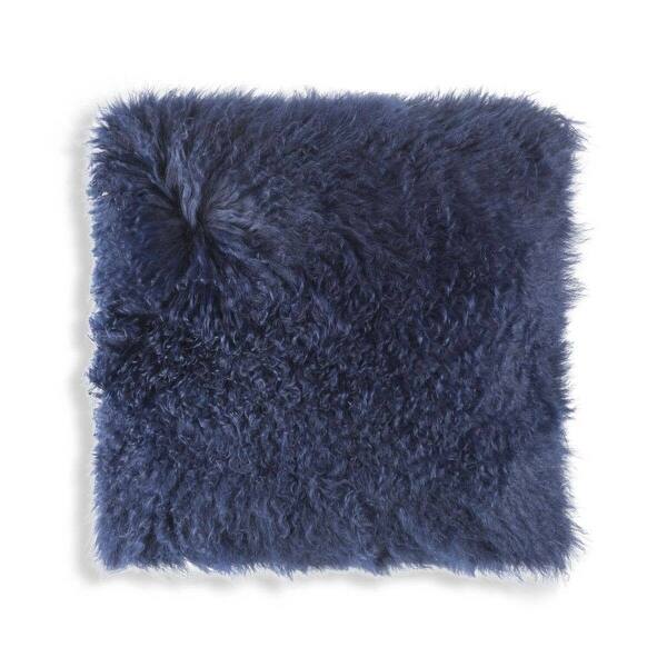 Enchant Home Luna Navy Fur Pillow Bed Bath & Beyond 37717587