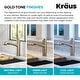 preview thumbnail 63 of 144, Kraus 2-Function 1-Handle 1-Hole Pulldown Sprayer Brass Kitchen Faucet