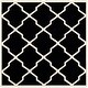 preview thumbnail 69 of 84, SAFAVIEH Handmade Chatham Eppie Modern Moroccan Wool Rug 7' Square - Black/Ivory - Square