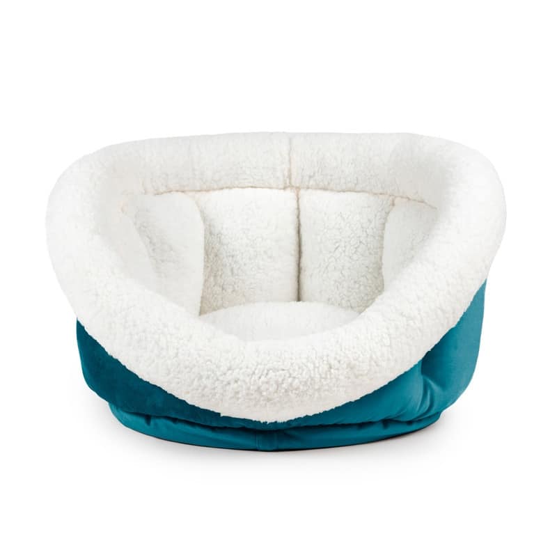 Sherry Kline Pets Small Cuddler Cup Pet Bed - Blue - 18x18