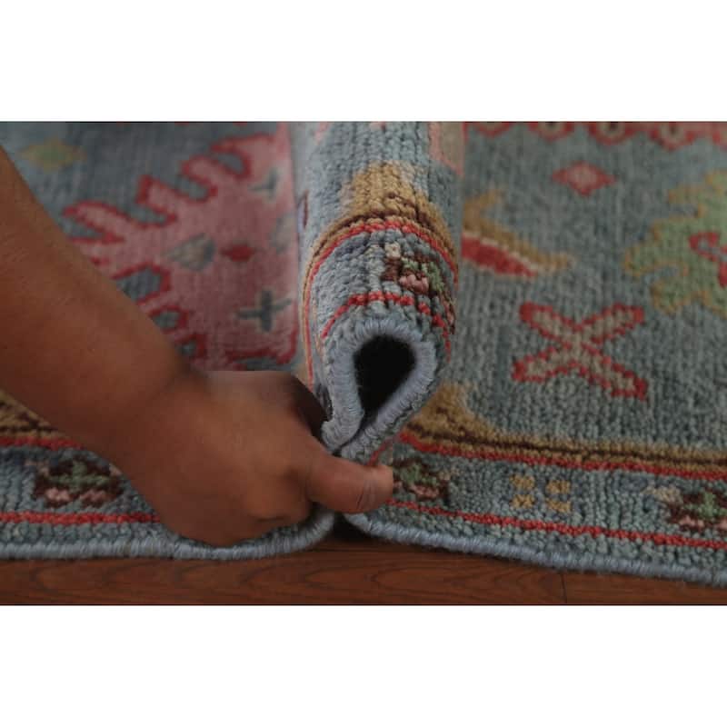 All-Over Oushak Oriental Area Rug Hand-Knotted Wool Carpet - 8'2"x 9'10"