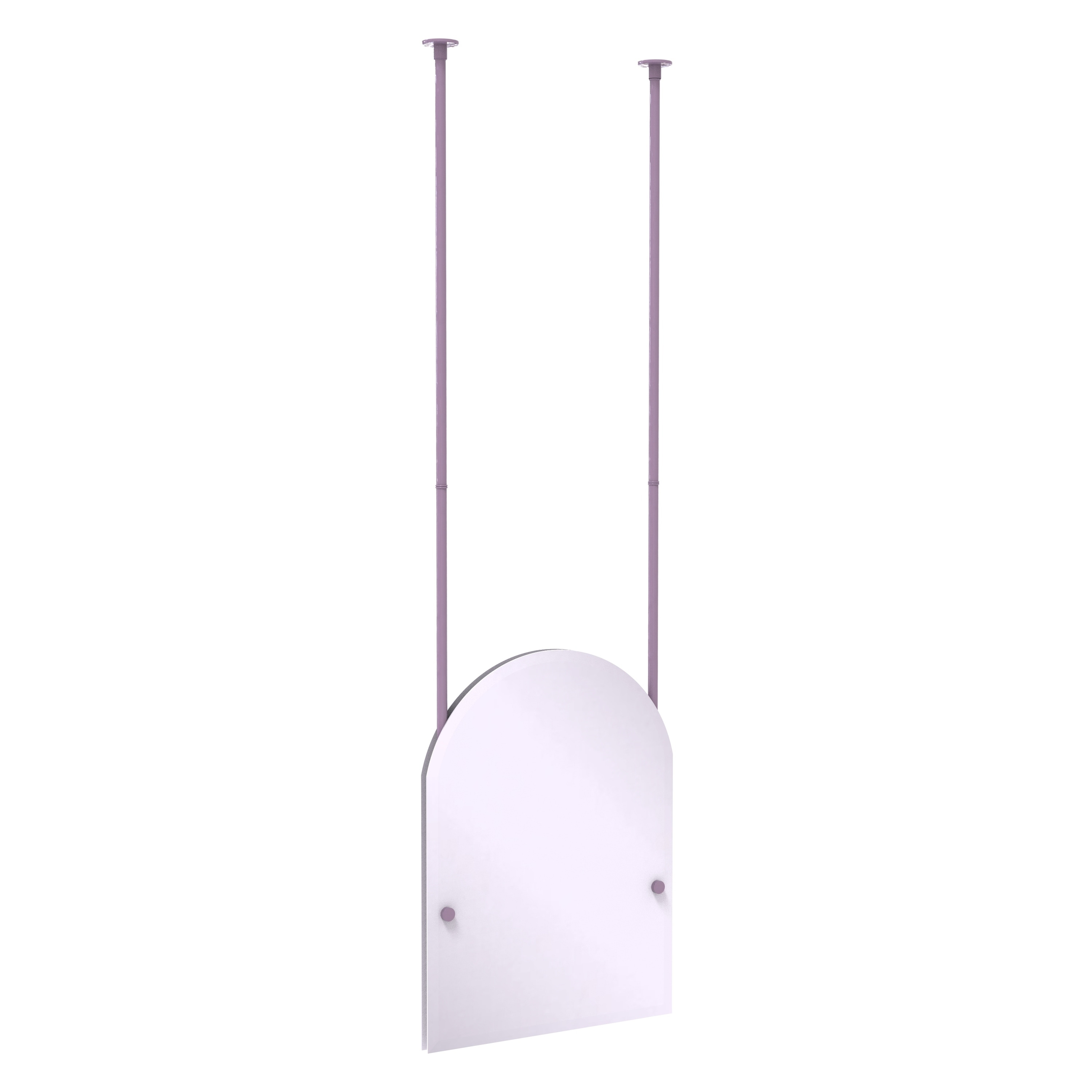 Allied Brass Frameless Arched Top Ceiling Hung Mirror