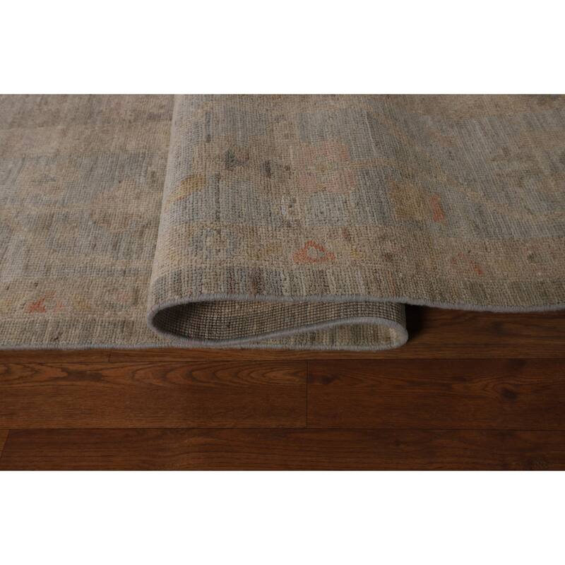 Transitional Oushak Turkish Area Rug Handmade Wool Carpet - 8'0"x 9'9"