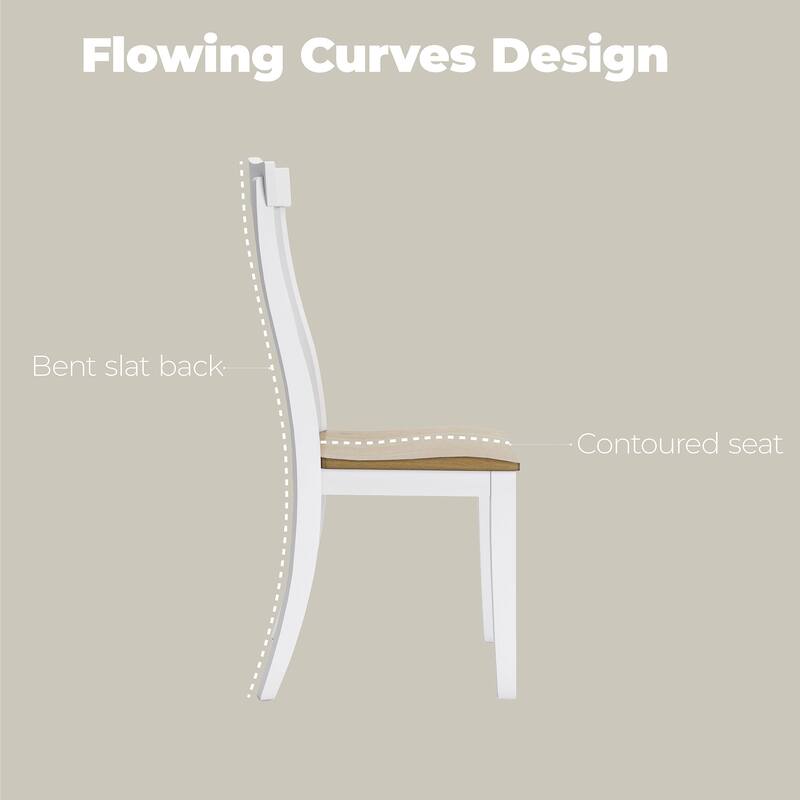 Signature Design by Ashley Ashbryn White/Natural Dining Chair - 19.25" W x 20.63" D x 40.25" H
