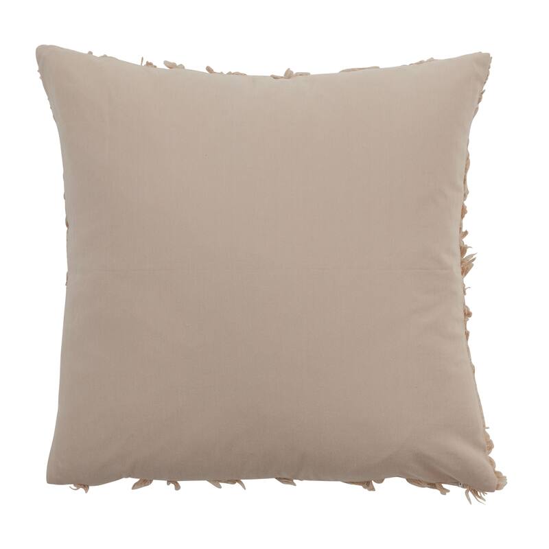 Throw Pillow With Fringe Stripe Design