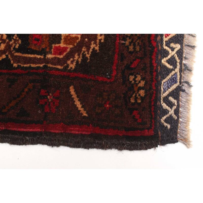 ECARPETGALLERY Hand-knotted Teimani Black Wool Rug - 2'10 x 4'8