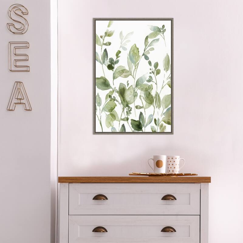 Greetings to the Morning II (Floral) by Asia Jensen Framed Canvas Art