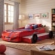 preview thumbnail 5 of 12, Furniture of America Laszlo Modern Race Car-Shaped Twin Bed with Trundle