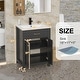 preview thumbnail 119 of 143, Modern Bathroom Vanity with Sink & Faucet Storage Cabinet Set