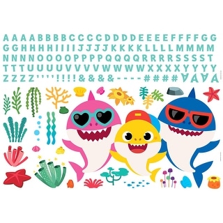 Baby Shark Peel And Stick Giant Wall Decals With Alphabet by RoomMates