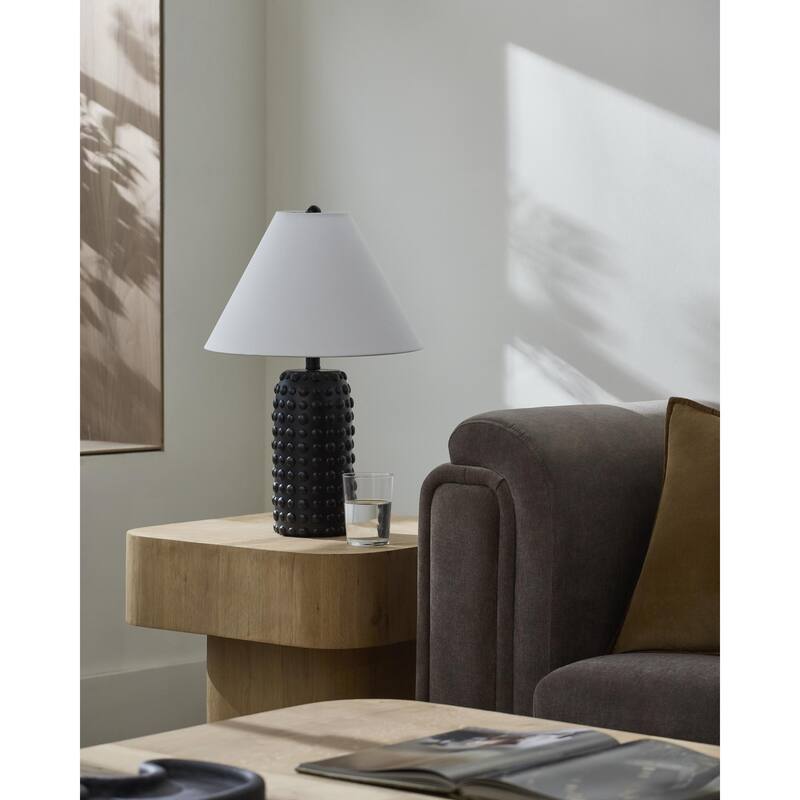 Livabliss Diffa Traditional Accent Table Lamp - Black