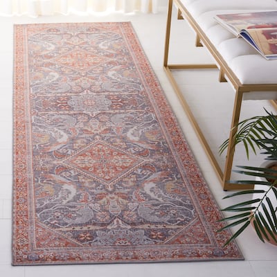 SAFAVIEH Tucson Machine Washable Slip Resistant Urmil Oriental Rug