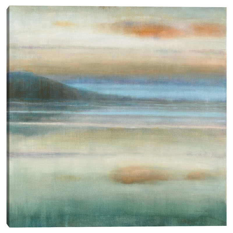 Coastal Sunset by Danhui Nai Canvas Art Print