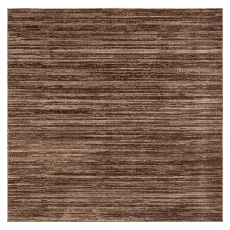 SAFAVIEH Vision Sunanda Modern Ombre Tonal Rug - 6'7" Square - Brown