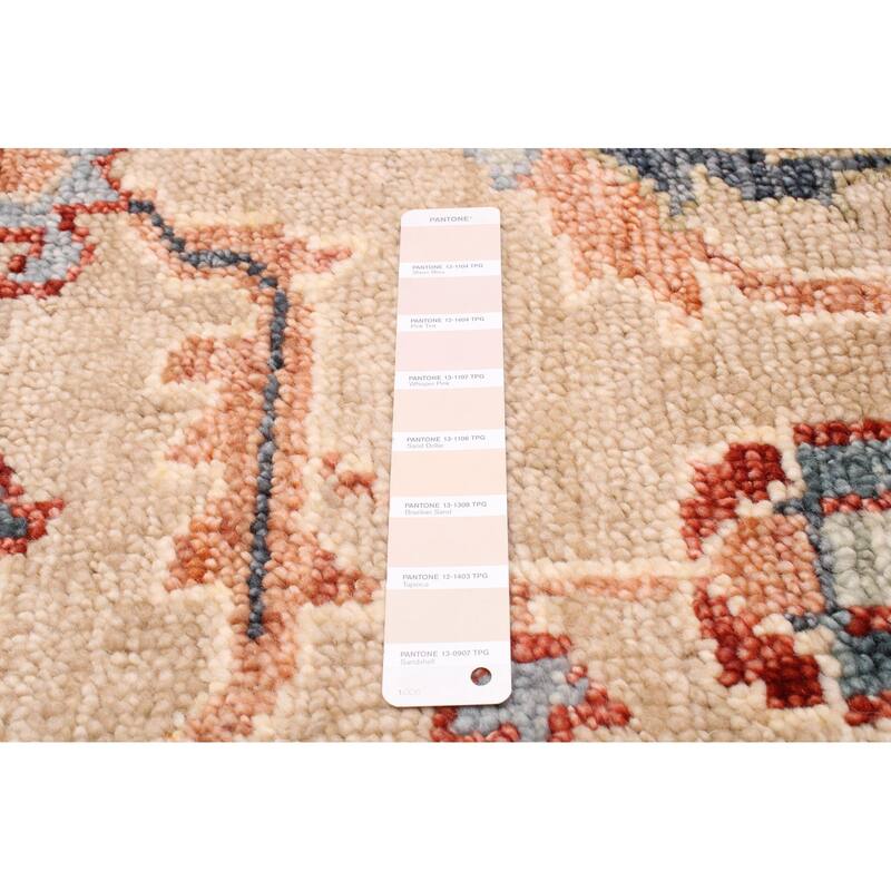 ECARPETGALLERY Hand-knotted Jules Serapi Light Khaki Wool Rug - 9'0 x 11'10