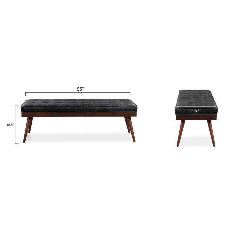 Poly & Bark Luca Bench - Full Grain Genuine Italian Leather