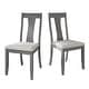 preview thumbnail 22 of 28, CraftPorch Vintage Style Wooden Dining Chairs (Set of 2) Grey