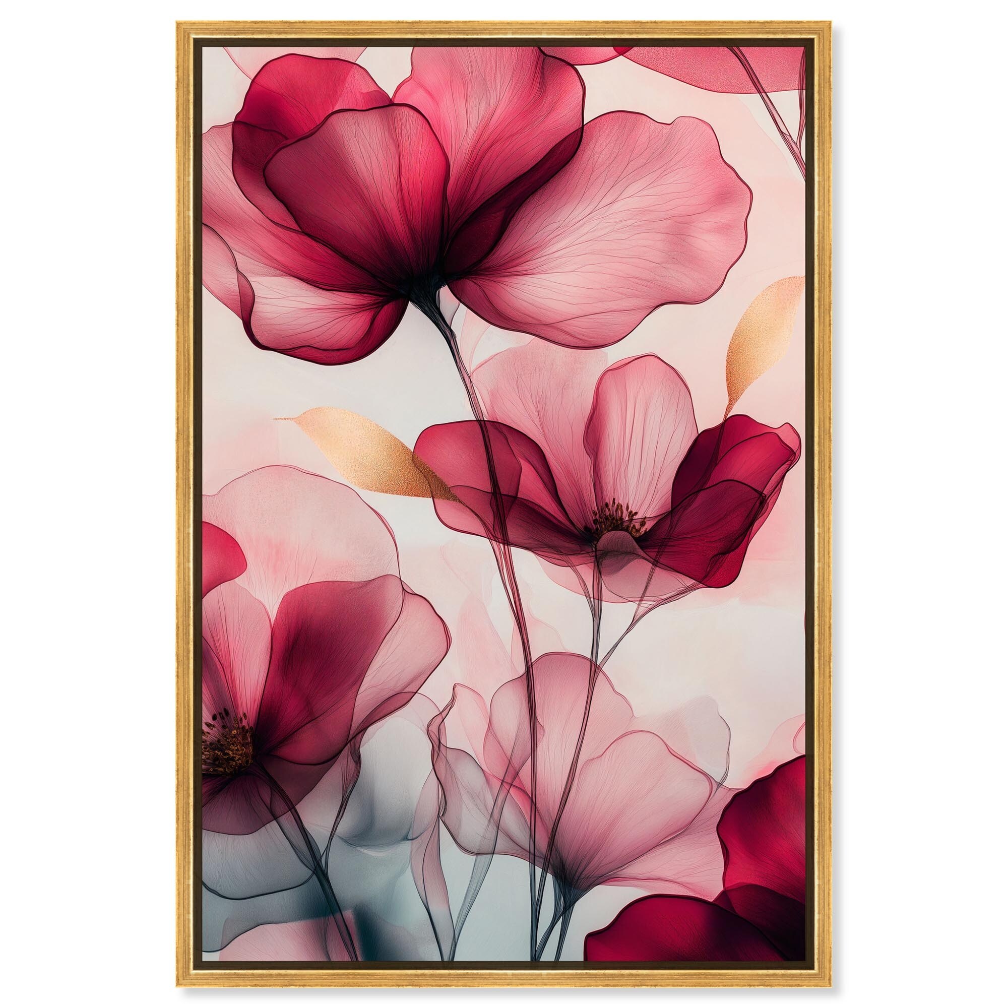 Chiffon Cherry Charm Canvas by Art Remedy