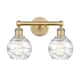 Option Brushed Brass / Clear Deco Swirl