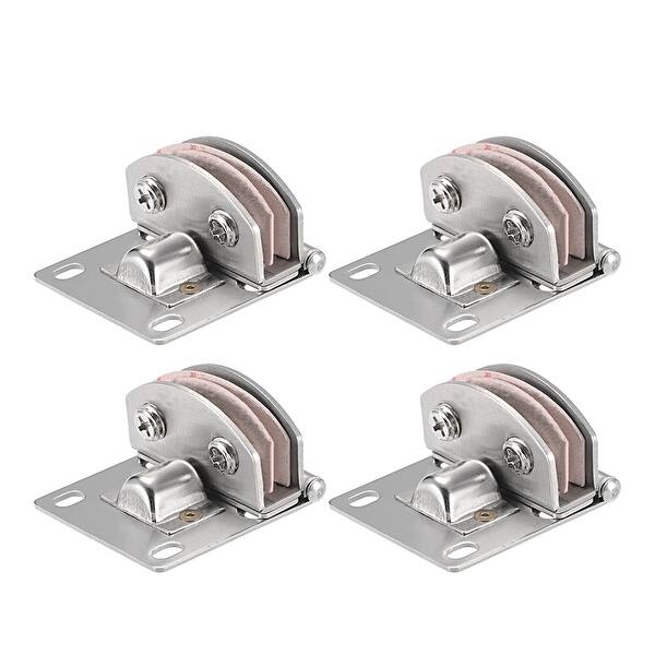 Shop 4pcs Glass Door Cupboard Hinge Adjustable Clamp For 5 8mm