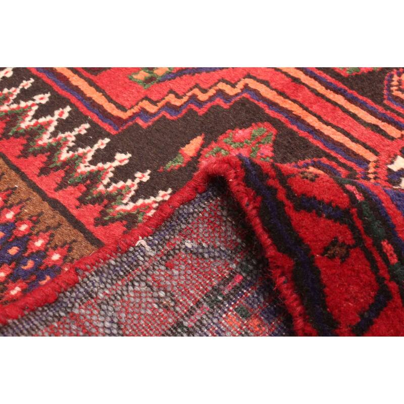 ECARPETGALLERY Hand-knotted Andelz Red Wool Rug - 3'8 x 8'2