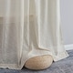 preview thumbnail 5 of 47, HLC.ME Emily Faux Linen Semi Sheer Transparent Rod Pocket Back Tab Lightweight Window Curtains Wide Panels, Pair