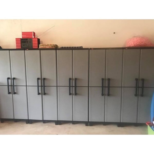 Top Product Reviews For Space Winner Plastic Utility Storage Cabinet With Adjustable Shelves 11780639 Overstock