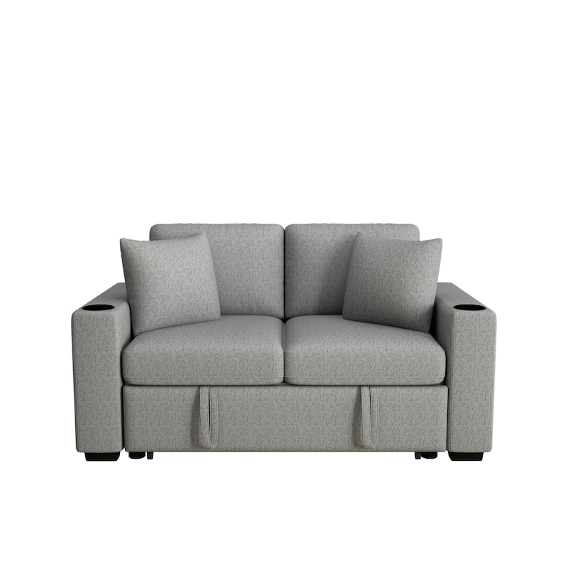 60.6" Modern Loveseat Sofa Pull-out Sofa Bed Sofa Couch 2-seater Sofa Chair for Living Room