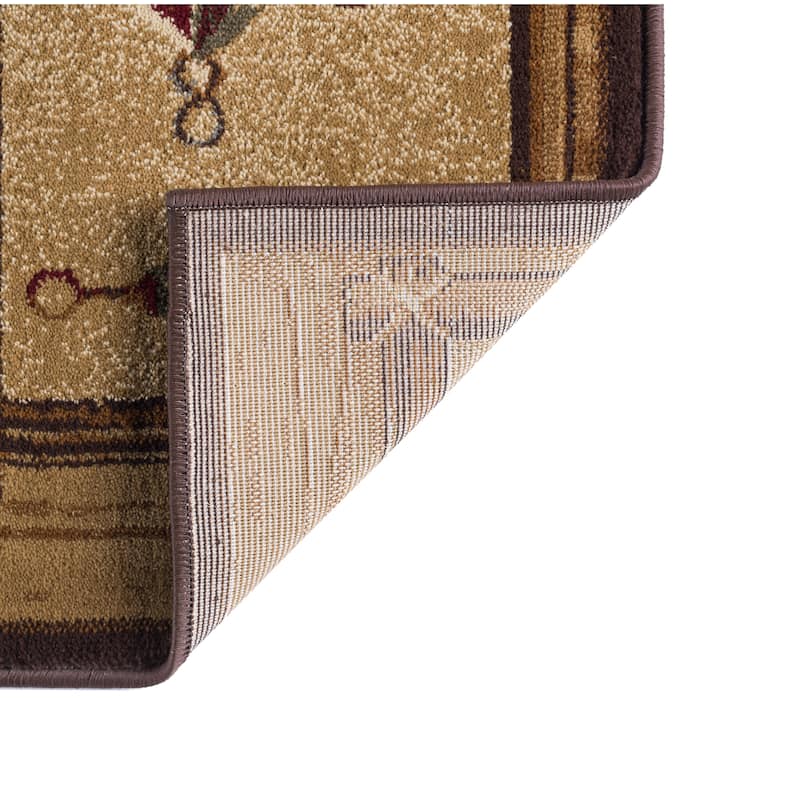 Natural Lodge Novelty Graphic Indoor Area Rug
