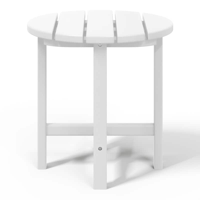 Polytrends Altura Eco-friendly All Weather Round 18" Side Table