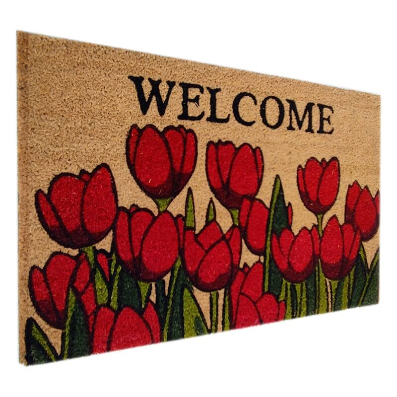 PVC Tufted Mat Bleach Printed 18 inch x 30 inch - 18"x30"