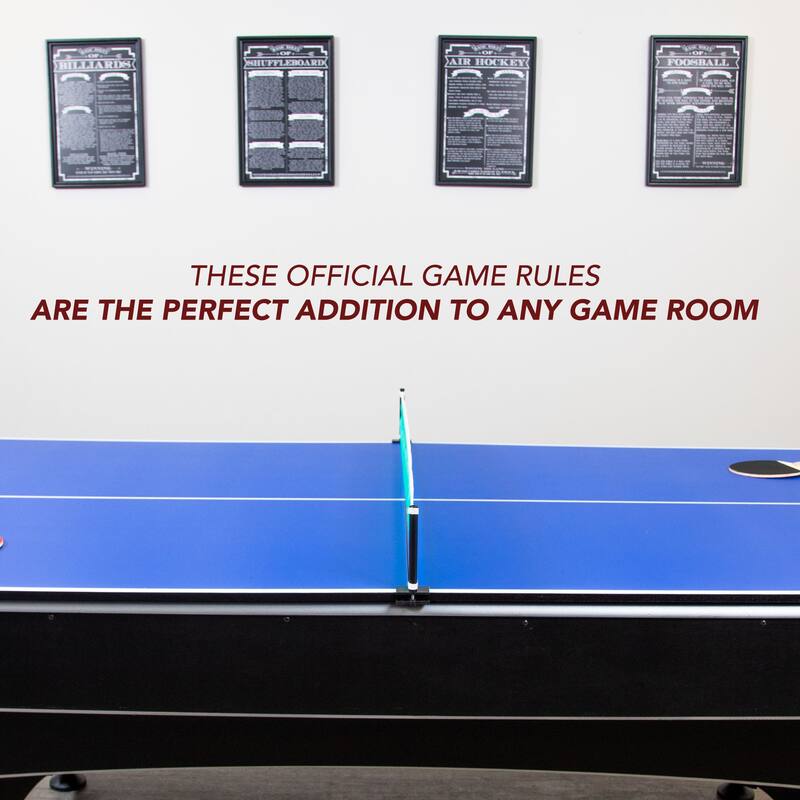 Hathaway Shuffleboard Game Rules Wall Art