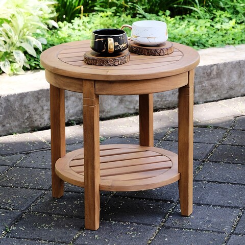 Cambridge Casual Sherwood Teak Patio Side Table