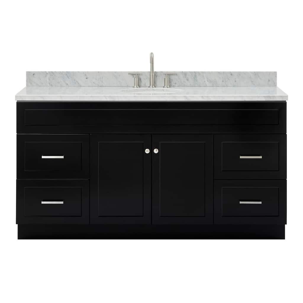 Ariel F067SCW2OVO Hamlet 67" Free Standing Single Basin Vanity Set