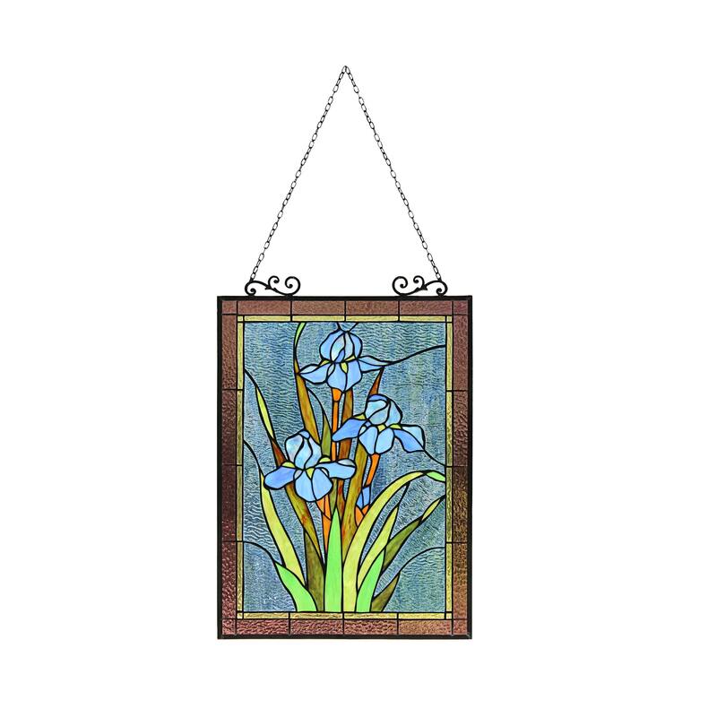 Floral Design Window Panel/ Suncatcher