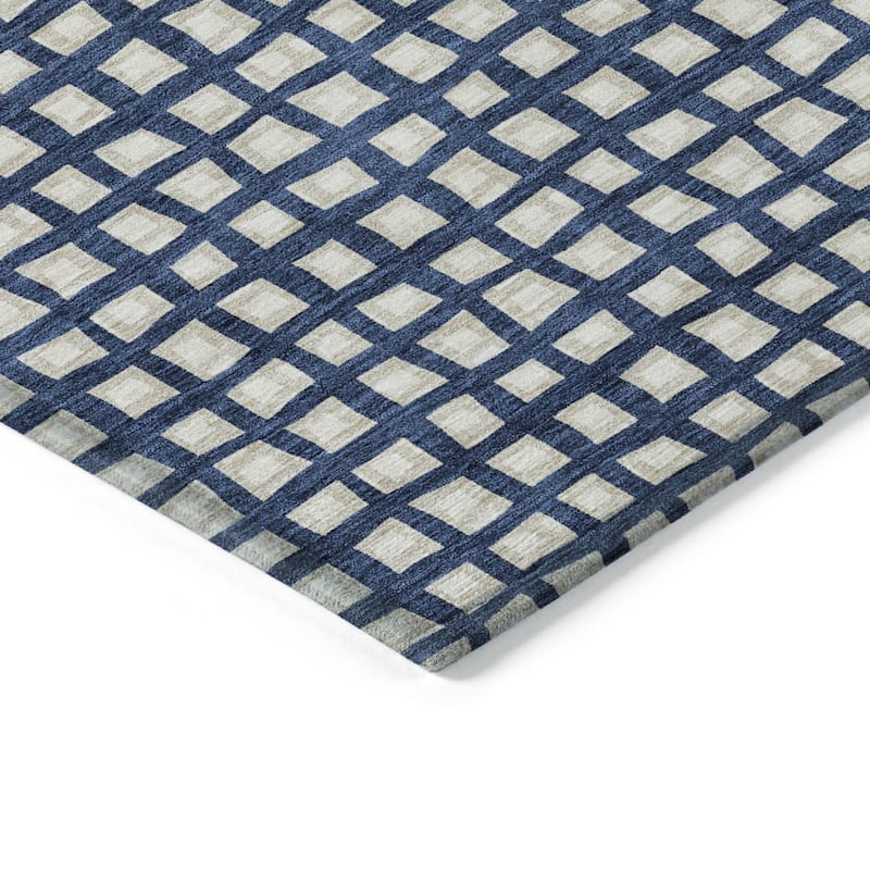 HomeRoots Geometric Transitional Rectangle Outdoor Rug