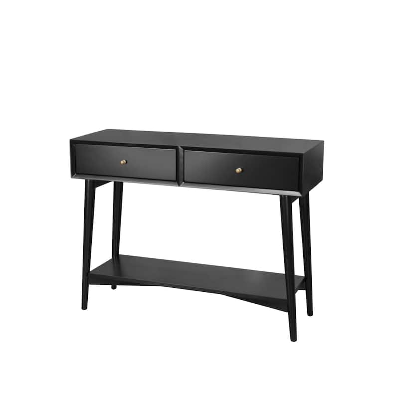 Alpine Furniture 42"W Flynn Console Table in Black