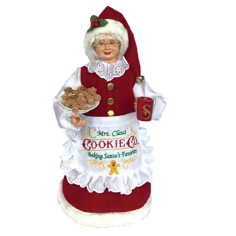 16" "Mrs. Claus Cookie Co." Standing Christmas Figurine