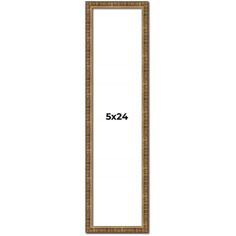 5x24 Frame Gold Solid Wood Picture Frame - Complete Modern Photo Frame
