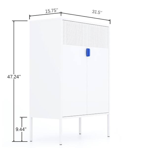 Multi-function Metal Storage Locker Cabinet with Adjustable Shelves ...