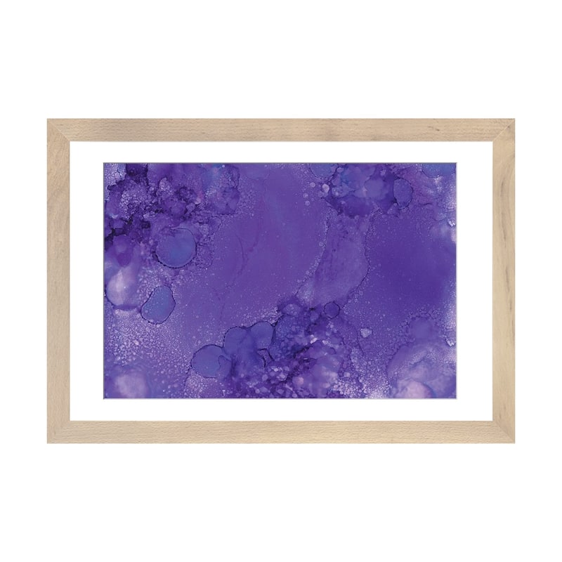 iCanvas "Purples Bubbles" by Melissa Renee - Natural - 16x24x1