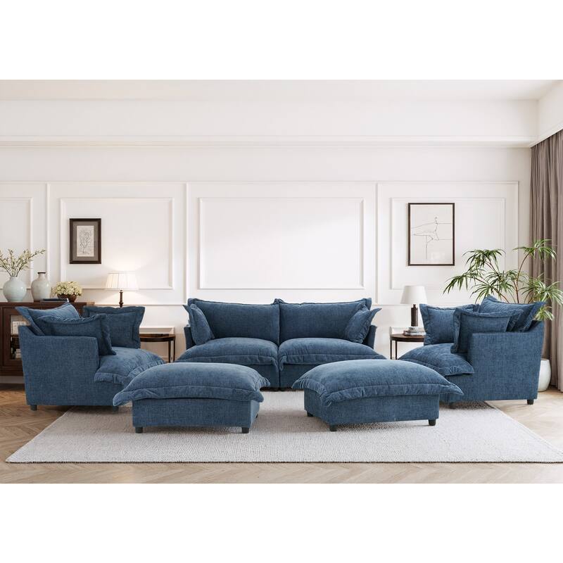 Cloud Chenille Upholstered Modular Sectional Sofa