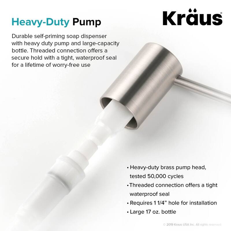 Kraus Kitchen Soap and Lotion Dispenser