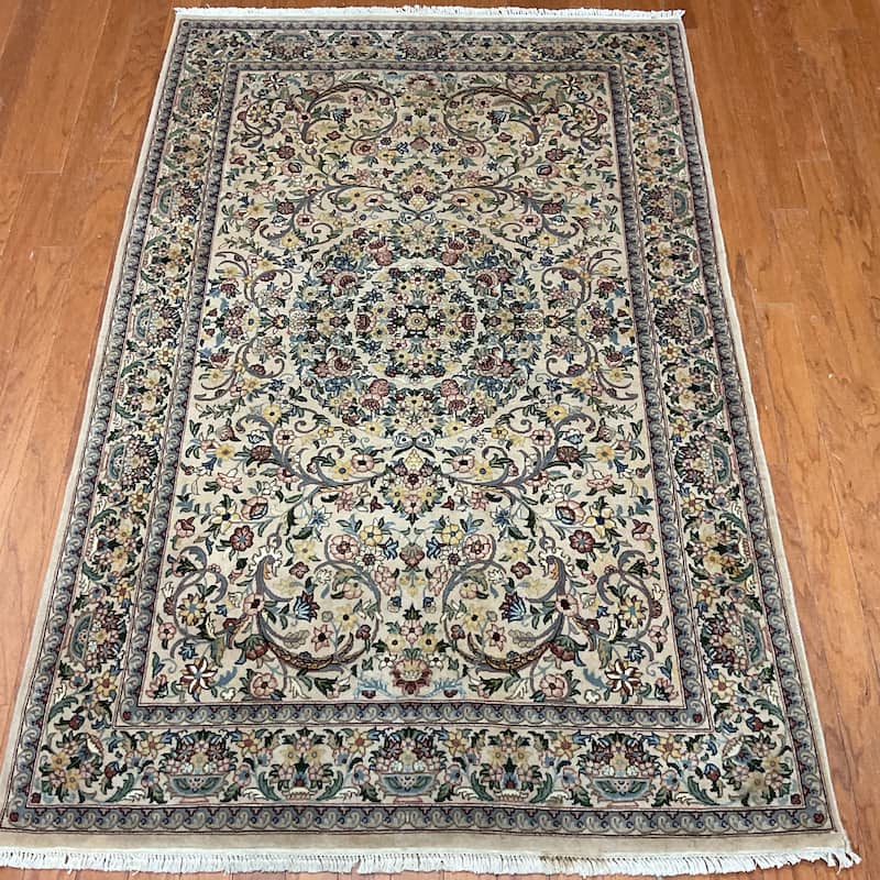 HERAT ORIENTAL Handmade Tabriz Wool Rug - 4'1" x 6'