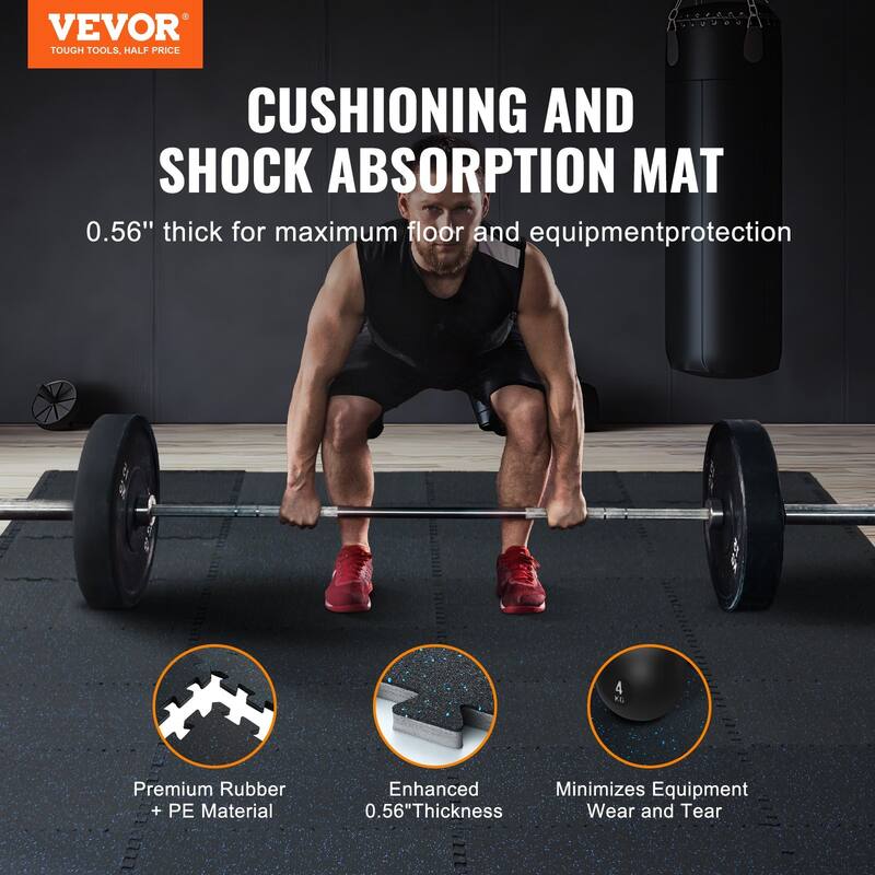 Rubber Foam Gym Mats Interlocking Tiles