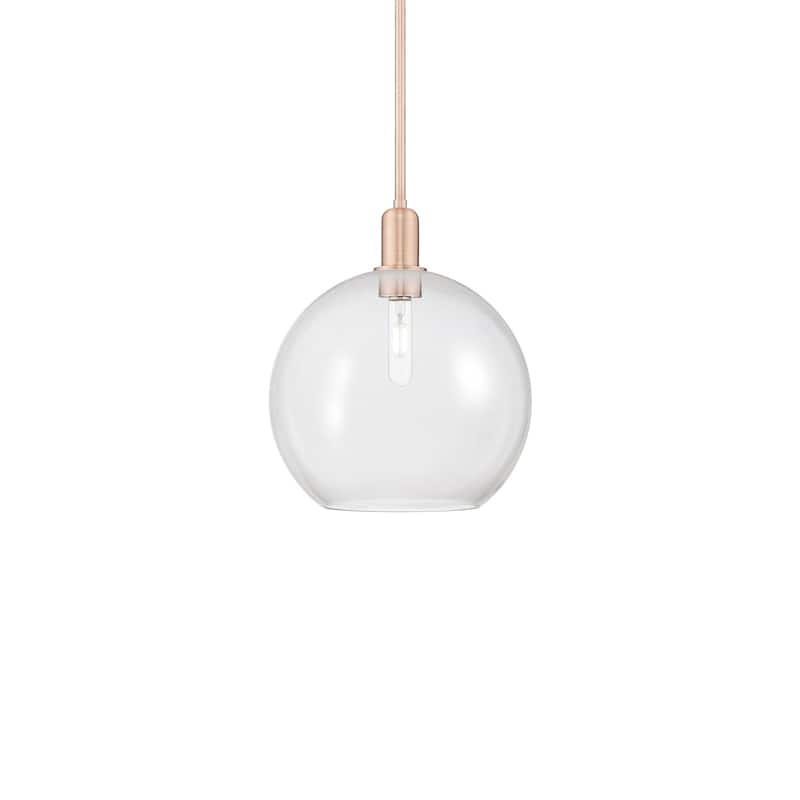 Innovations Lighting 716-1S-15-12 Athens Pendant Athens 12" Wide - Antique Copper / Clear
